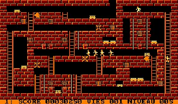 Lode Runner (F) (1989) screen shot game playing